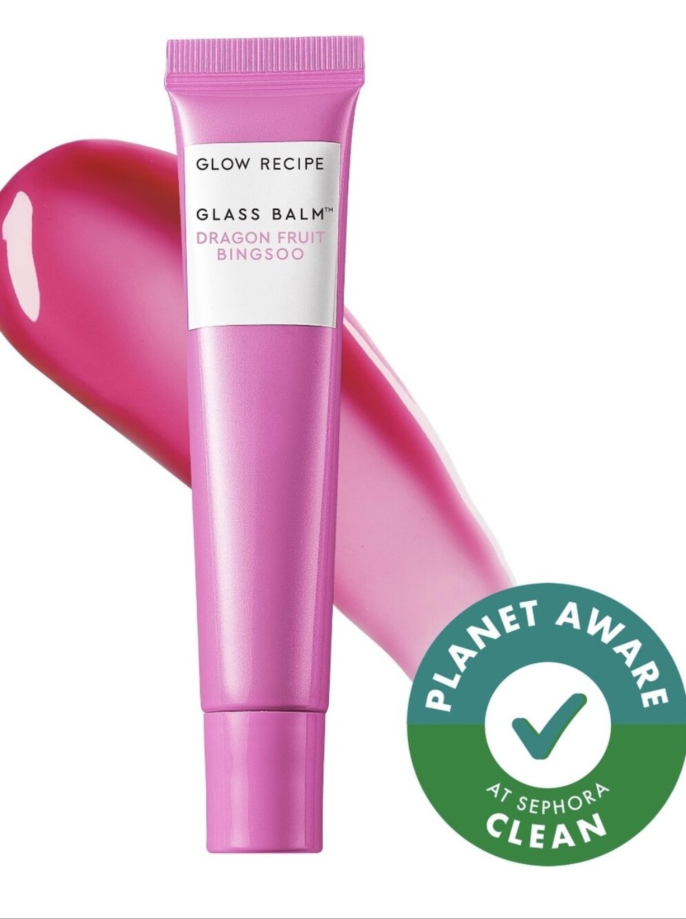 Glow Recipe Glass Balm: Dragon Fruit Bingsoo Lasting Hydration & Lip Shine, NIB